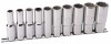 DRAPER EXPERT 10MM - 24MM 1/2\" SQUARE DRIVE HI-TORQ 10 PIECE SOCKET SET ON RAIL