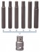 DRAPER EXPERT 6MM - 12MM 7 PIECE HEXAGON BIT SET AND HOLDER 1/2\" SQUARE DRIVE