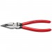 KNIPEX 08 21 185 SB Needle-Nose Combination Pliers plastic coated black atramentized, 185mm