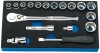DRAPER Expert 18 Piece 3/8\" Sq. Dr. Metric Socket Set in Eva Foam Insert Tray