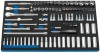 DRAPER Expert 110 Piece 1/4, 3/8\" Sq. Dr. Metric Socket and Bit Set in Eva Foam Insert Tray