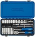 1/4\" Sq. Dr. Metric Socket Set in Metal Case (45 piece)