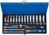 1/4\" Sq. Dr. Metric Socket Set in Metal Case (32 Piece)