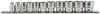 3/8\" Sq. Dr. Imperial Socket Set on Metal Rail (11 Piece)