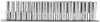 1/2\" Sq. Dr. Metric Deep Sockets on a Socket Rail (15 Piece)