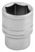3/8\" Square Drive 6 Point Metric Socket (17mm)