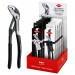KNIPEX 00 18 01 V52 LE Cobra High-Tech Water Pump Pliers, 180mm, in Limited Edition Festive Gift Box & Countertop Dispen