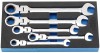 DRAPER Expert 5 Piece Draper Expert Hi-Torq® Metric Flexible Head Ratcheting Spanner Set in Eva Foam Insert Tray