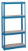 DRAPER Steel Shelving Unit - Four Shelves (L760 X W300 X H1520mm)