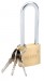 DRAPER DIY Series 30mm Long Shackle Brass Cylinder Padlock