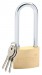DRAPER DIY Series 50mm Long Shackle Brass Cylinder Padlock