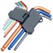 DRAPER Expert 9 Piece Metric Coloured Hexagon and Ball End Hexagon Key Set