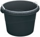 DRAPER 45L Bucket with Rope Handles - Black
