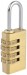 DRAPER 21mm Brass Combination Padlock (Four Numbers)