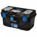Plastic Toolbox with Tote Tray, 22\"
