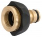 Brass and Rubber Tap Connector (1/2\" - 3/4\")