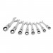 Draper HI-TORQ® Metric Stubby Flexible Head Ratchet Combination Spanner Set (8 Piece)