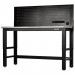 BUNKER Workbench with Stainless Steel Worktop and Power Pegboard, 1550mm