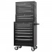 Combined Roller Cabinet, Mid Tool Chest and Tool Chest, 14 Drawers, 26\"