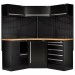 BUNKER 18 Piece Modular Storage Corner Combo with Hardwood Worktop, 3454mm
