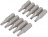 DRAPER EXPERT BAG OF 10 T20 TORX SECURITY X 26MM X 1/4\" HEXAGON SHOT BLAST SCREWDRIVER BITS
