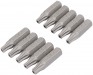 DRAPER EXPERT BAG OF 10 T25 TORX SECURITY X 26MM X 1/4\" HEXAGON SHOT BLAST SCREWDRIVER BITS