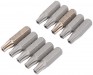 DRAPER EXPERT BAG OF 10 T27 TORX SECURITY X 26MM X 1/4\" HEXAGON SHOT BLAST SCREWDRIVER BITS
