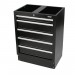 BUNKER® Modular 5 Drawer Floor Cabinet, 680mm