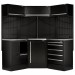 BUNKER 18 Piece Modular Storage Corner Combo with Stainless Steel Worktop, 3454mm