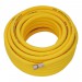 High Visibility Hybrid Air Hose, 15m x 10mm, 1/4\" BSP, Yellow