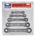 DRAPER EXPERT 5 PIECE METRIC RATCHET RING SPANNER SET