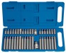 DRAPER 40 Piece Tx-Star Hexagon and XZN Mechanics Bit Set