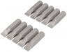 DRAPER EXPERT BAG OF 10 6MM PLAIN SLOT X 25MM X 1/4\" HEXAGON SHOT BLAST SCREWDRIVER BITS