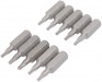 DRAPER EXPERT BAG OF 10 T8 TORX X 26MM X 1/4\" HEXAGON SHOT BLAST SCREWDRIVER BITS