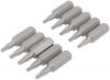 DRAPER EXPERT BAG OF 10 T9 TORX X 26MM X 1/4\" HEXAGON SHOT BLAST SCREWDRIVER BITS