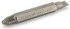 DRAPER EXPERT BAG OF 10 NO 2 PZ TYPE X 5.5MM PLAIN SLOT X 50MM X 1/4\" HEXAGON SHOT BLAST FINISH REVERSIBLE SCREWDRIVER B