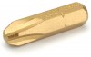 DRAPER EXPERT BAG OF 10 NO 3 PZ TYPE X 25MM X 1/4\" HEXAGON TITANIUM NITRIDE COATED SCREWDRIVER BIT