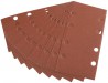 90 x 187MM 120 GRIT ALUMINIUM OXIDE SANDING SHEETS PACK OF 10