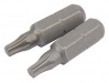 DRAPER EXPERT 2 X T15 TORX X 26MM X 1/4\" HEXAGON SHOT BLAST SCREWDRIVER BITS