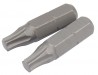 DRAPER EXPERT 2 X T25 TORX X 26MM X 1/4\" HEXAGON SHOT BLAST SCREWDRIVER BITS