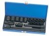 DRAPER EXPERT 19 PIECE 1/2\" SQUARE DRIVE HI-TORQ METRIC IMPACT SOCKET SET AND ACCESSORIES