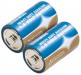 2 x HEAVY DUTY D SIZE ALKALINE BATTERIES