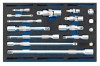 Extension Bar, Universal Joints and Socket Convertor Set 1/4 Drawer EVA Insert Tray (16 Piece)
