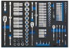 1/4\", 3/8\", and 1/2\" Socket Set in Full Plus Drawer EVA Insert Tray (96 Piece)