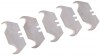 CARD OF 5 HOOKED TRIMMING KNIFE BLADES