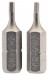 2mm 1/4\" Hex. Hexagonal Insert Bit 25mm Long x 2
