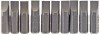 6.5mm 1/4\" Hex. Plain Slot Insert Bit 25mm Long x 10
