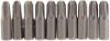 No.3 1/4\" Hex. Cross Slot Insert Bit 25mm Long x 10