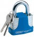 65MM LAMINATED STEEL PADLOCK & 2 KEYS WITH HARDENED STEEL SHACKLE & BUMPER