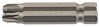 No.3 1/4\" Hex. PZ Type Insert Bit 50mm Long x 2
